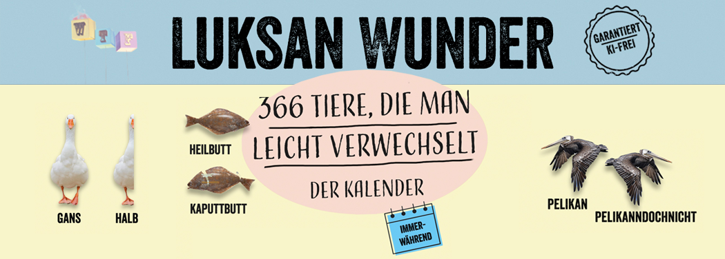 Kalender Tiere die man leicht verwechselt